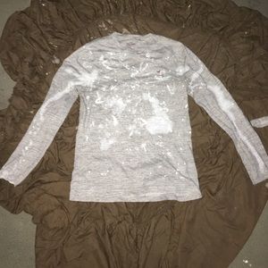 Hollister Distressed Long Sleeve Tee